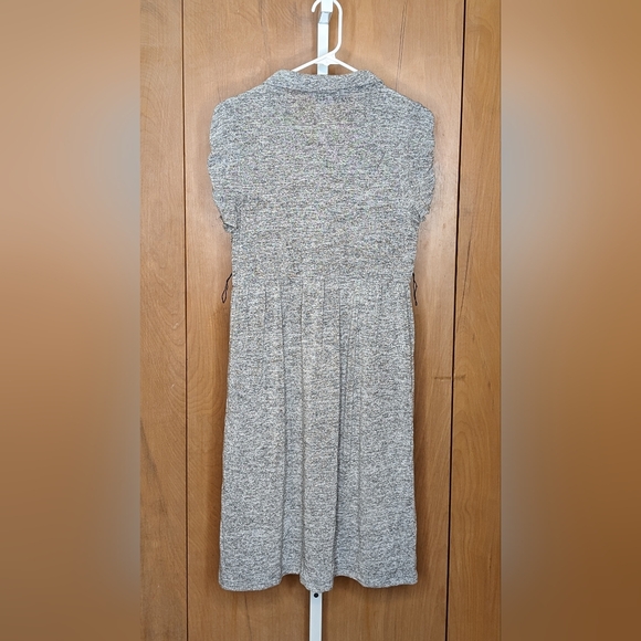 Maurices Heather Gray Knit Cowl Neck A Line Lightweight Sweater Dress Medium GUC - Picture 2 of 7